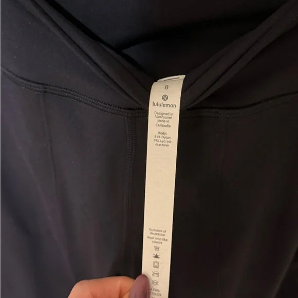 Lululemon Athletica Align Super-High-Rise Wide-Leg Crop 23" Women’s Size 8 - Picture 6 of 7